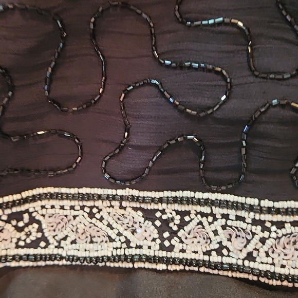 STUDIO pennington's Vintage Handbeaded black and white blazer - Picture 11 of 11